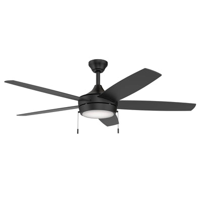 Progress Lighting P250125-31M-30 Nolyn V 5 Blade 52 Inch Matte Black Ceiling Fan