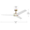Progress P250128-177-30 Velto 60 inch Champagne Bronze Ceiling Fan