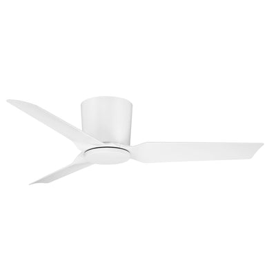 Progress Lighting P250130-28M-30 Rynn 3 Blade 48 Inch Matte White Flush Mount LED Ceiling Fan