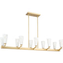 Progress P400396-109 Tosca 10 Light Brushed Bronze Linear Chandelier Ceiling Light