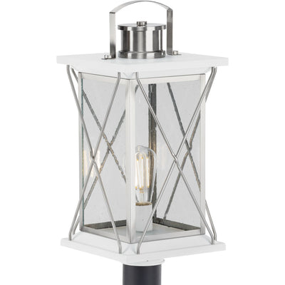 Progress Lighting P540068-135 Barlowe 1 Light Stainless Steel Post Lantern