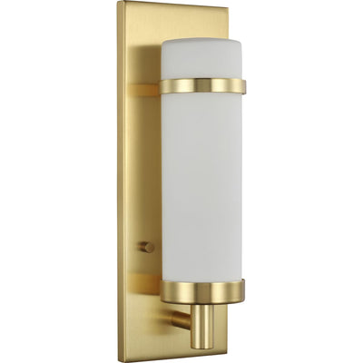 Progress Lighting P710087-012 Hartwick 1 Light Satin Brass Wall Sconce
