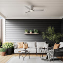 Progress P250130-009-30 Rynn 1 Light 48 inch Brushed Nickel Ceiling Fan