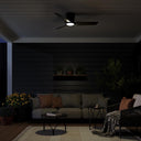Progress P250130-31M-30 Rynn 1 Light 48 inch Matte Black Ceiling Fan