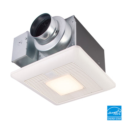 Panasonic FV-0511VQCL1 WhisperSense® DC, Spot Ventilation Fan/Light, 50-80-110 CFM