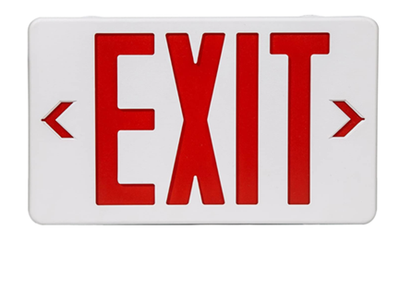 RY-EXS01-RED - Indoor LED Exit Sign 90 Min Battery Red Letters