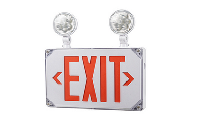 RY-EX-COMBO-WET-R - Outdoor Exit Combo 90 Min Battery Red