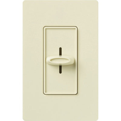 Lutron Skylark Slide-To-Off Dimmer, 1000W, Incandescent/Halogen Only, Single-Pole, 120V, S-1000-AL, Almond