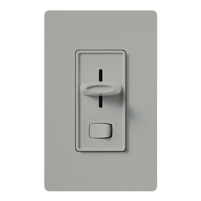 Lutron Skylark Preset Dimmer with On/Off Switch, 1000W, Incandescent/Halogen Only, Single-Pole/3-Way, 120V, S-103P-GR, Gray