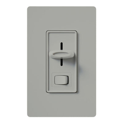 Lutron Skylark Preset Dimmer with On/Off Switch, 1000W, Incandescent/Halogen Only, Single-Pole/3-Way, 120V, S-103P-GR, Gray