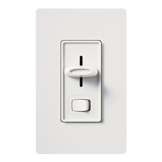Lutron Skylark Preset Dimmer with On/Off Switch, 1000W, Incandescent/Halogen Only, Single-Pole/3-Way, 120V, S-103P-WH, White