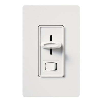 Lutron Skylark Preset Dimmer with On/Off Switch, 1000W, Incandescent/Halogen Only, Single-Pole/3-Way, 120V, S-103P-WH, White