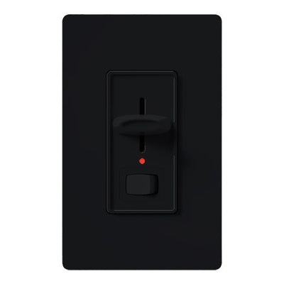 Lutron Skylark Preset Dimmer with On/Off Switch, 1000W, Incandescent/Halogen Only, Single-Pole, 120V, S-10PNL-BL, Black