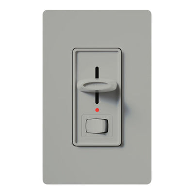 Lutron Skylark Preset Dimmer with On/Off Switch, 1000W, Incandescent/Halogen Only, Single-Pole, 120V, S-10PNL-GR, Gray