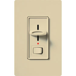 Lutron Skylark Preset Dimmer with On/Off Switch, 1000W, Incandescent/Halogen Only, Single-Pole, 120V, S-10PNL-IV, Ivory