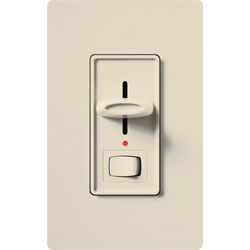 Lutron Skylark Preset Dimmer with On/Off Switch, 1000W, Incandescent/Halogen Only, Single-Pole, 120V, S-10PNL-LA, Light Almond