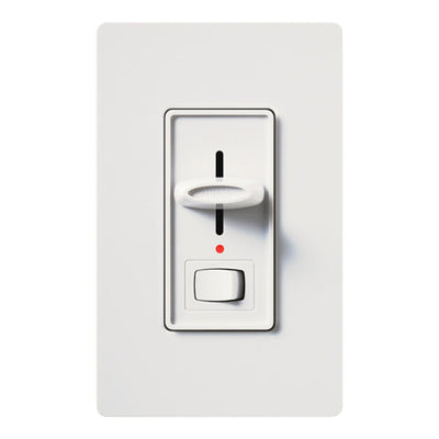 Lutron Skylark Preset Dimmer with On/Off Switch, 1000W, Incandescent/Halogen Only, Single-Pole, 120V, S-10PNL-WH, White