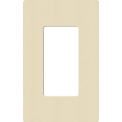 Lutron Claro 1 Gang Wall Plate for Decorator-Style Dimmers, Switches, and Outlets, Satin Finish, SC-1-SD, Sand