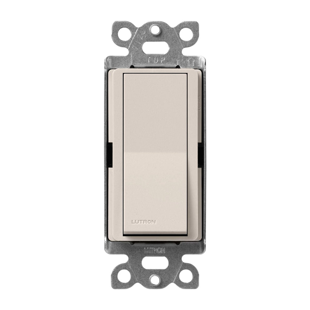 Lutron Claro 4-Way, On/Off Rocker Switch, 15A, Satin Finish, SC-4PS-TP, Taupe