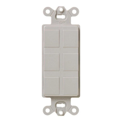 Lutron Claro 6-Port Frame, Field Customizable, Fits Decorator-Style Wall Plates, SC-6PF-TP, Taupe