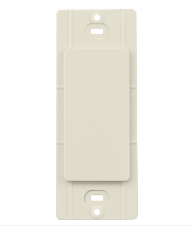 Lutron Blank Insert for Claro Wall Plates, Fits Decorator-Style Openings, SC-BI-PM, Pumice