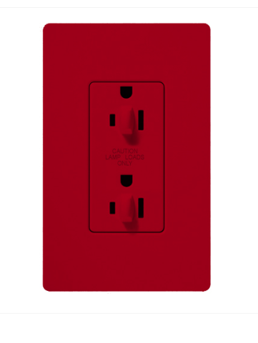 Lutron Claro 15A Dual Dimming, Tamper Resistant Duplex Receptacle, Decorator-Style Outlet, Satin Finish, SCR-15-DDTR-HT, Hot