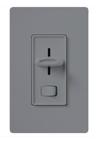 Lutron Skylark Dimmer Switch for Electronic Low-Voltage, 300W ELV, Single Pole/3-Way, Preset, Neutral Required, 120V, SELV-303P-GR, Gray