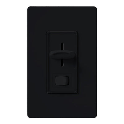 Lutron Skylark 3-Wire Dimmer Switch for Ballasts/LED Drivers, 1000W/8A, Single Pole/3-Way, Neutral Required, Preset, 120V, SF-103P-BL, Black