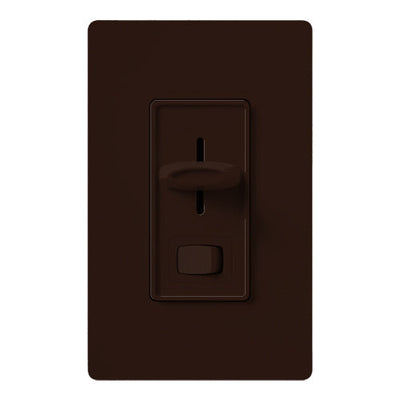 Lutron Skylark 3-Wire Dimmer Switch for Ballasts/LED Drivers, 1000W/8A, Single Pole/3-Way, Neutral Required, Preset, 120V, SF-103P-BR, Brown