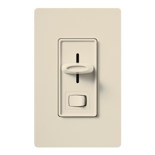Lutron Skylark 3-Wire Dimmer Switch for Ballasts/LED Drivers, 1000W/8A, Single Pole/3-Way, Neutral Required, Preset, 120V, SF-103P-LA, Light Almond