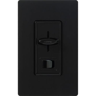 Lutron Skylark 3-Wire Dimmer Switch for Ballasts/LED Drivers, 6A, Single Pole/3-Way, Neutral Required, Preset, 277V, SF-12P-277-3-BL, Black