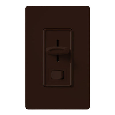 Lutron Skylark 3-Wire Dimmer Switch for Ballasts/LED Drivers, 6A, Single Pole/3-Way, Neutral Required, Preset, 277V, SF-12P-277-3-BR, Brown