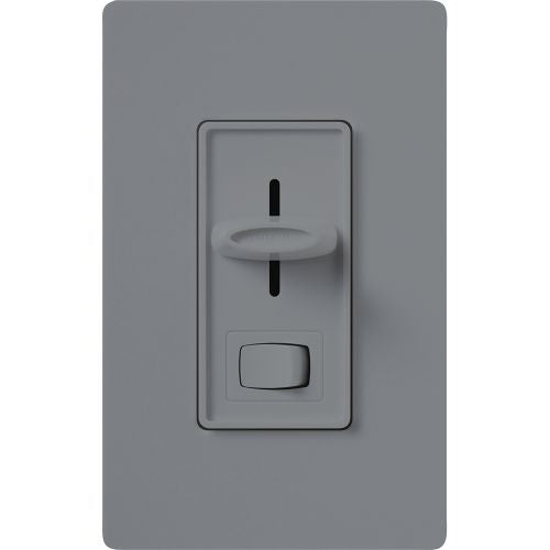 Lutron Skylark 3-Wire Dimmer Switch for Ballasts/LED Drivers, 6A, Single Pole/3-Way, Neutral Required, Preset, 277V, SF-12P-277-3-GR, Gray