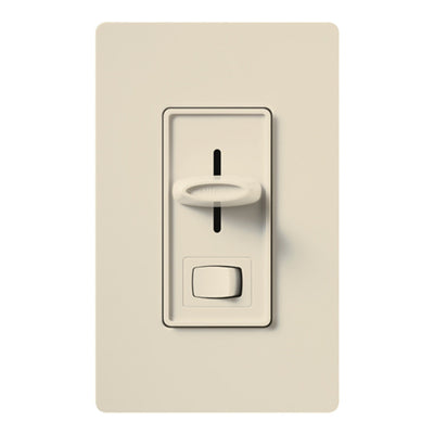 Lutron Skylark 3-Wire Dimmer Switch for Ballasts/LED Drivers, 6A, Single Pole/3-Way, Neutral Required, Preset, 277V, SF-12P-277-3-LA, Light Almond