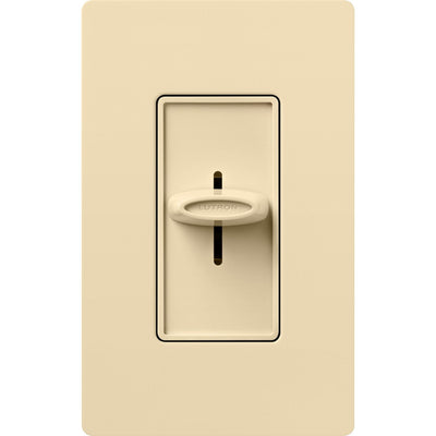 Lutron Skylark Quiet 3-Speed Fan Control, No Neutral Required, 1.5A 3-Speed Ceiling Fan, 120V, Single Pole/3-Way, SFSQ-F-IV, Ivory