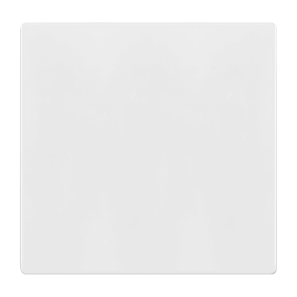 Screwless Blank Two-Gang Wall Plate