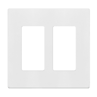 Screwless Decorator/GFCI Two-Gang Wall Plate