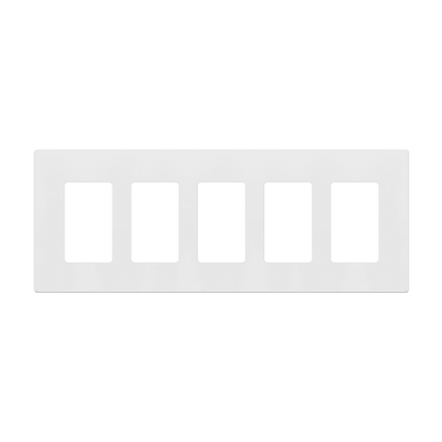 Screwless Decorator/GFCI Five-Gang Wall Plate