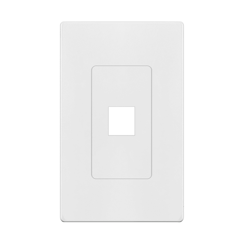 Screwless Keystone Wall Plate, 1 Port