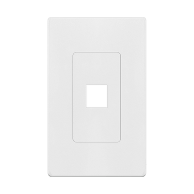 Screwless Keystone Wall Plate, 1 Port