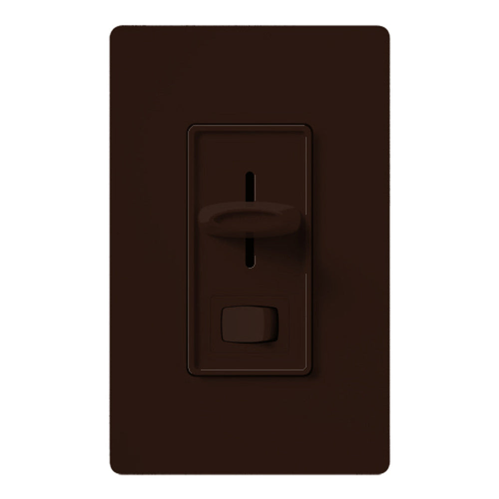 Lutron Skylark Dimmer Switch, Magnetic Low-Voltage 450W/600 VA, Single Pole, SLV-600P-BR, Brown