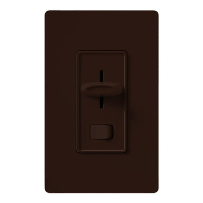 Lutron Skylark Dimmer Switch, Magnetic Low-Voltage 450W/600 VA, Single Pole, SLV-600P-BR, Brown