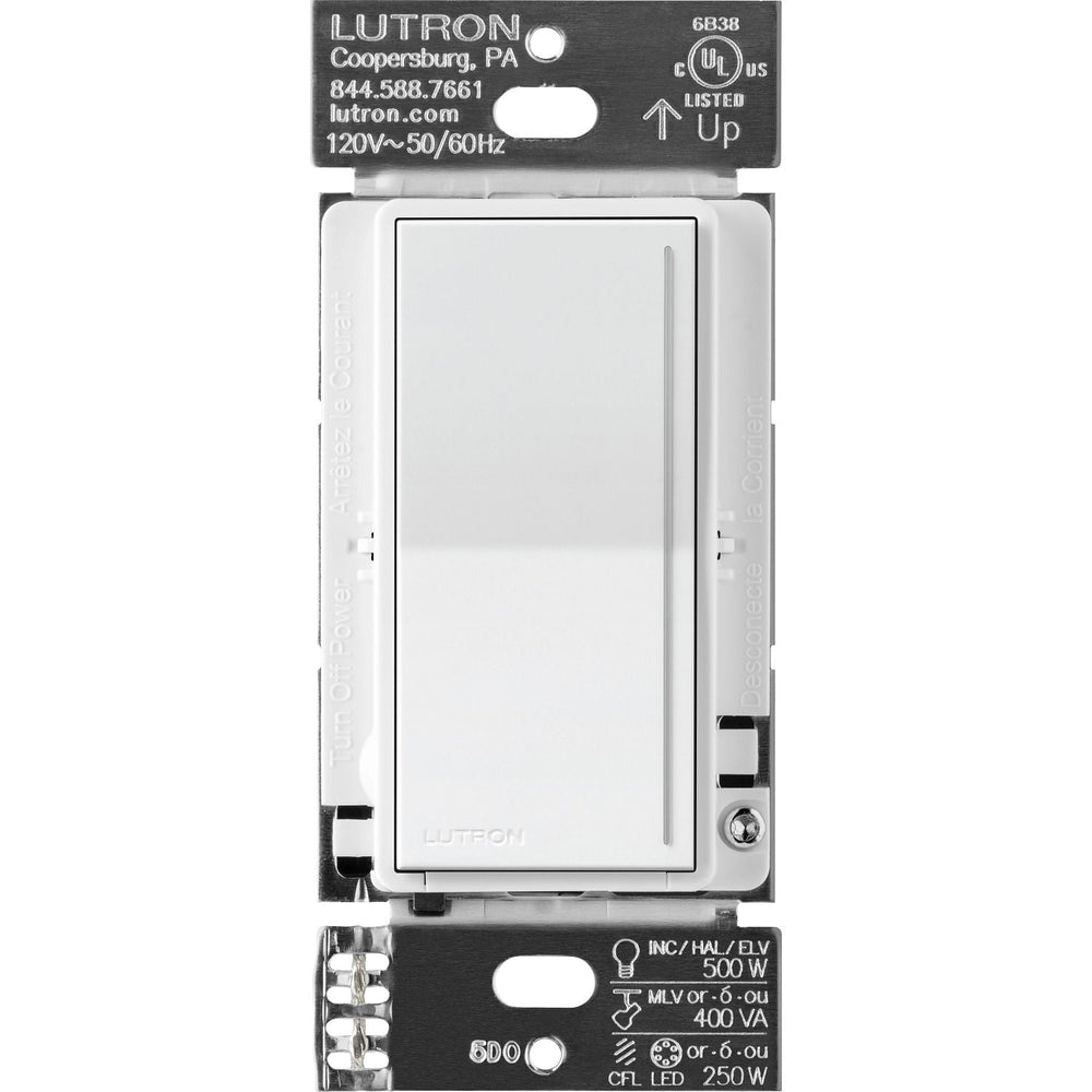 Lutron Sunnata Touch Dimmer - LED+ Pro Max, 250W LED/400W ELV/400VA MLV, Neutral Required, Multi-Location, 120V, ST-PRO-N-WH, White