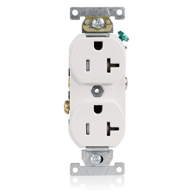 Leviton TCR20-W 20 A 125 VAC Tamper-Resistant Receptacle White