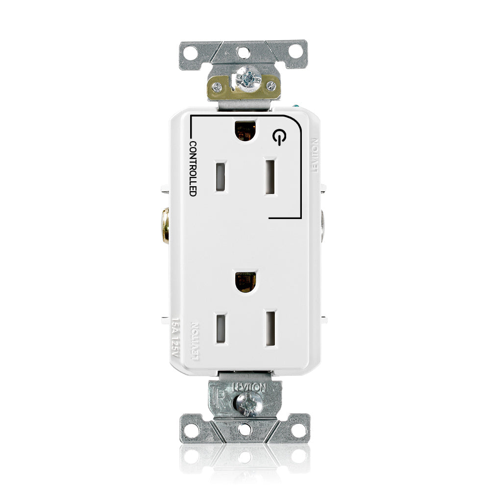 Leviton TDR15-S1W 15 A 125 VAC Tamper-Resistant Receptacle White
