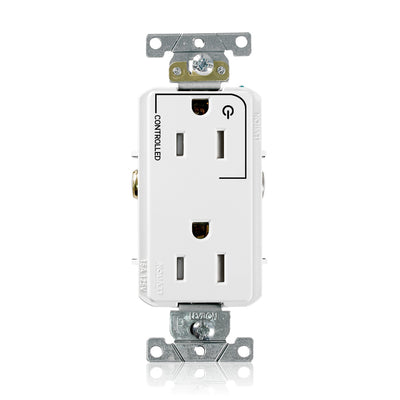 Leviton TDR15-S1W 15 A 125 VAC Tamper-Resistant Receptacle White