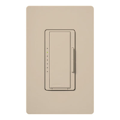 Lutron Maestro Dimmer, 1000W Incandescent/Halogen Only, Single Pole/Multi-Location, 120V, MSC-1000M-TP, Taupe