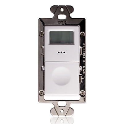 Leviton TS300-DW Timer, Digital, Programmable, 120-277V, White