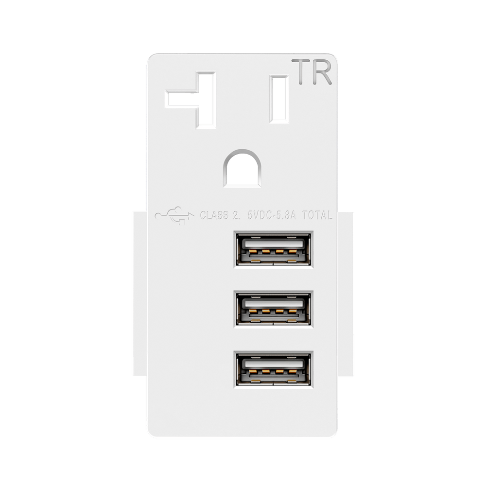 Three Type-A USB 20A Module