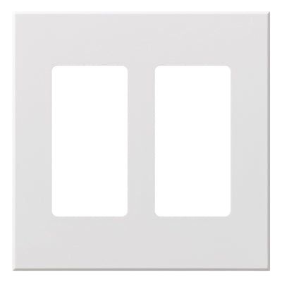 Lutron Nova T Wall Plate Kit, 2-Gang, Fits 2 Accessory/Wall Keypad Insert, Fins Broken, Matte Finish, NT-R3R3-FB-BR, Brown